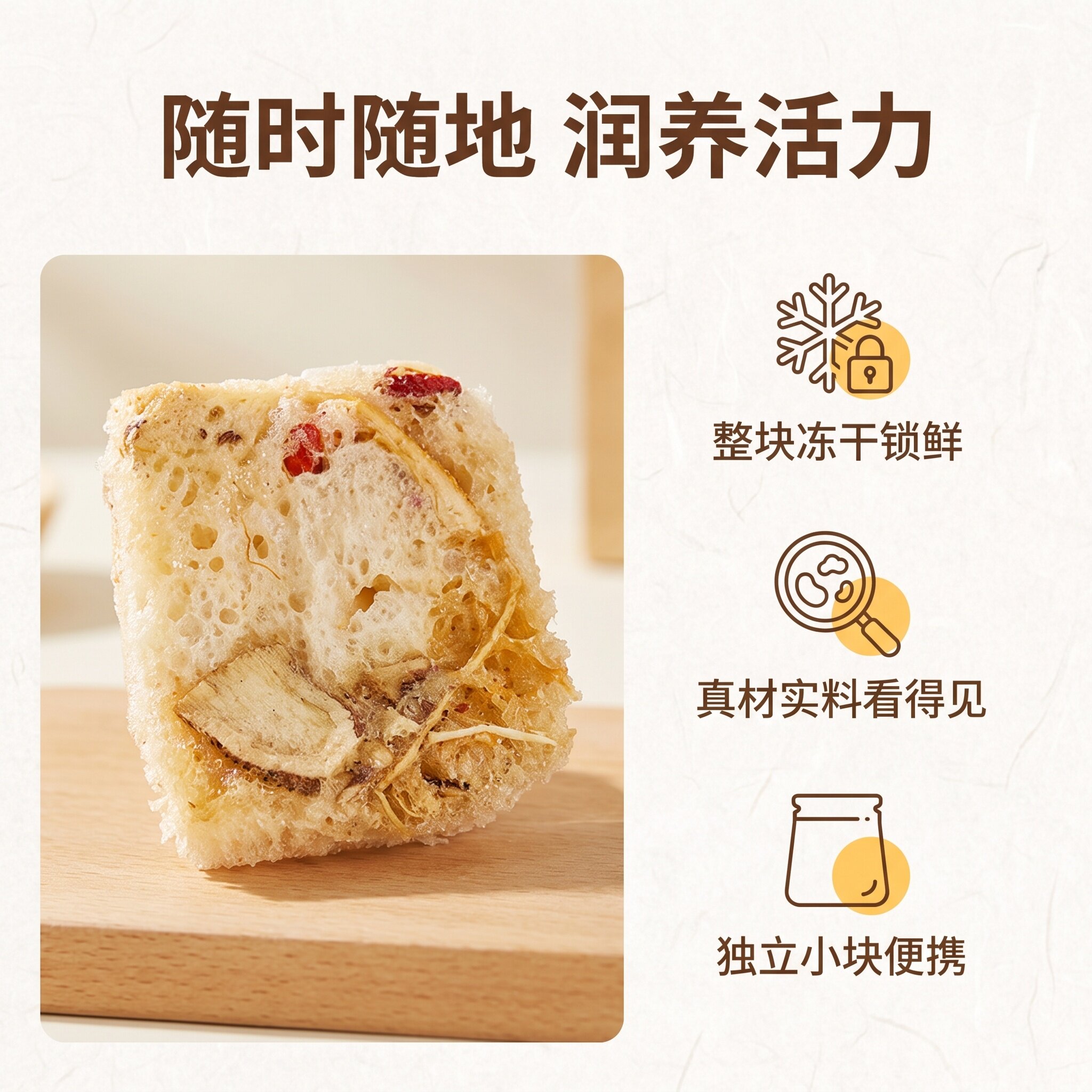Taeearth长白山人参冻干锁鲜含一整根养生茶