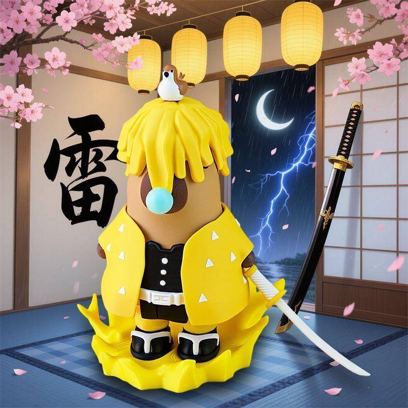 幽魂善逸系列初号机系列3d打印磁吸手办卡皮巴拉高达矮达鬼灭之刃 - 图0