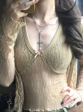 辣妹风银色十字架吊坠项链女配饰