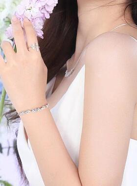 2铜紫藤s花手链女in轻奢MX009简约手饰品203新款白送女友