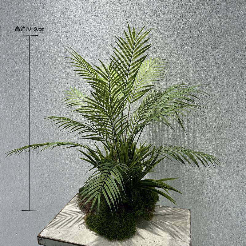 仿真绿植针葵把束棕榈散尾葵装饰椰子枝散尾葵叶子枝单枝装饰品,淘宝优惠券,粉丝福利购,淘宝优惠卷