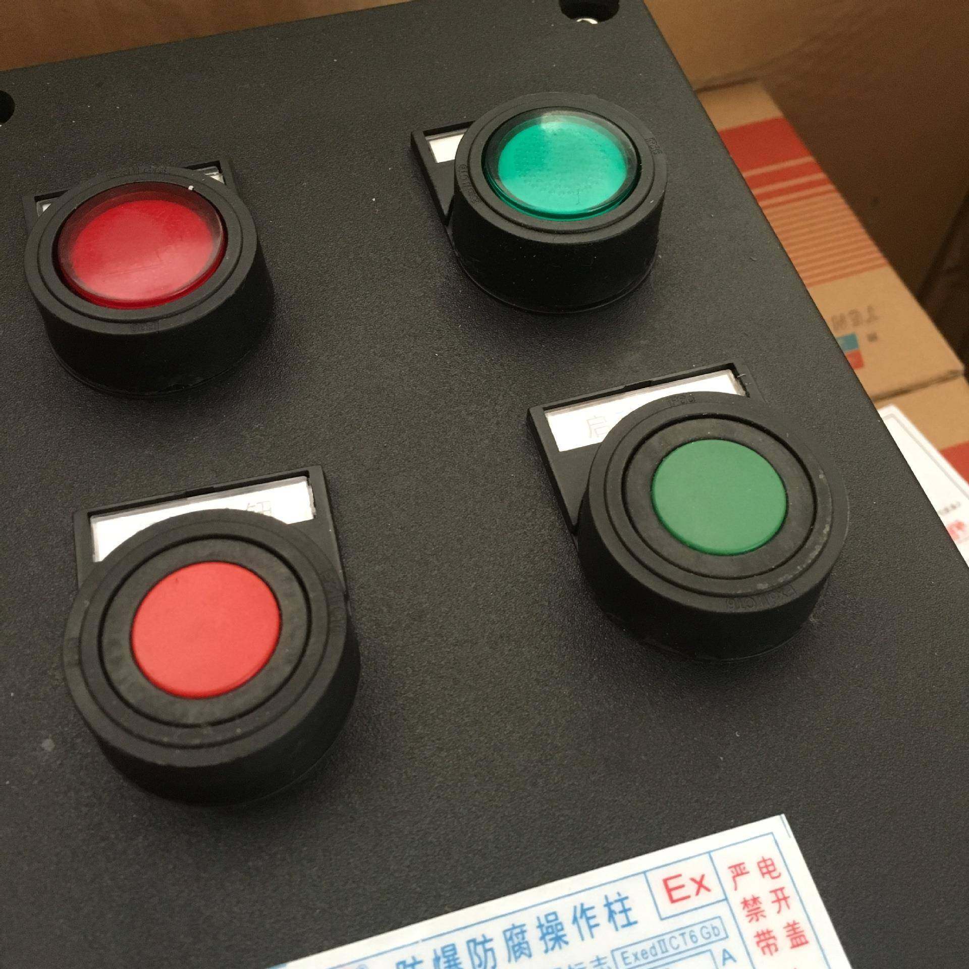 BZC8050防爆防腐操作柱塑料防腐壁挂式2灯2钮防腐控制箱 - 图0