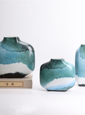 现代新中式禅意蜻蜓陶瓷储物罐酒店会所样品屋I展示中心样板房软