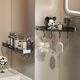 Suction cup bathroom triangular storage k rack without punching wash basin corner wall rack wall-mounted bathroom storage rack
