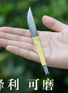 万隆漳州水仙花雕刻刀不锈钢带凹槽水仙专用雕花刀多肉园艺工具刀