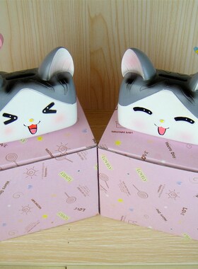 小猫咪存钱罐 起司猫储蓄罐 生日创意工艺L礼品 家居装饰桌面摆件