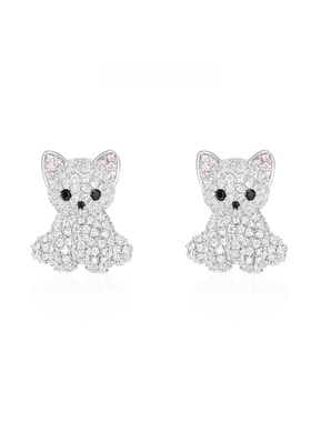 叛逆千金风甜酷原创设计彼得熊满钻小熊项链锁骨链甜美少女镶满钻