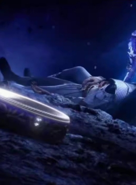 《神印王座》龙皓晨圣采儿定情信物勿忘我空间戒指可转动储物戒指