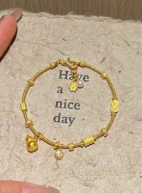 新中式古法葫芦盘缠手链高级手串