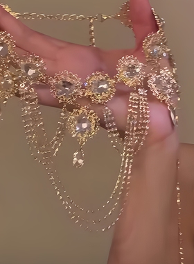 镶钻多层流苏项链女宫廷风复古设计高级感夸张锁骨链轻奢个性颈链