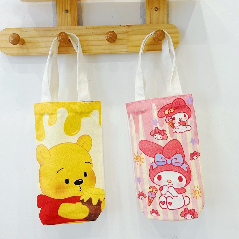 杯套保护套帆布手提收纳 创意水杯卡通可爱保温杯 个性便携帆布袋,淘宝优惠券,粉丝福利购,淘宝优惠卷