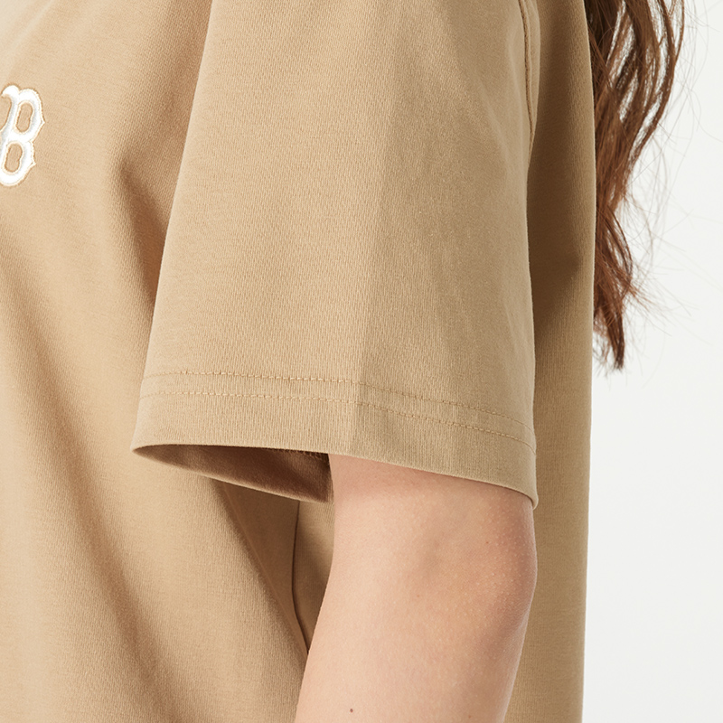 MLB女装基础系列新款简约透气短袖跑步运动T恤休闲训练上衣 - 图2