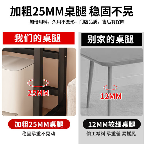 加厚小桌子简易出租屋置物架打印机架子客厅家用鱼缸架书桌电脑桌 - 图3