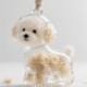 Storage dog pendant keychain fur ball pet