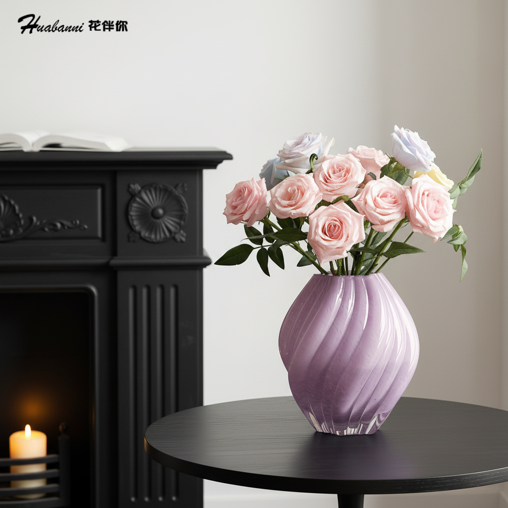 麦芽糖螺旋玻璃花瓶摆件琉璃不规则扭曲现代家居装饰水培玻璃花器,淘宝优惠券,粉丝福利购,淘宝优惠卷