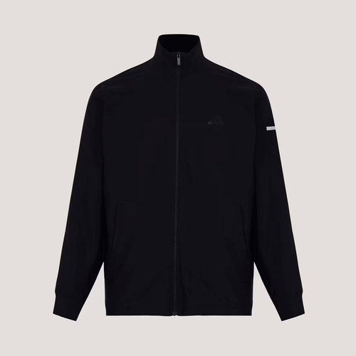 adidas阿迪达斯男子拉链针织运动休闲夹克薄外套KW4772 - 图1