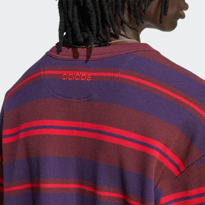 adidas阿迪达斯三叶草男子运动休闲条纹针织圆领长袖T恤KS6847,淘宝优惠券,粉丝福利购,淘宝优惠卷