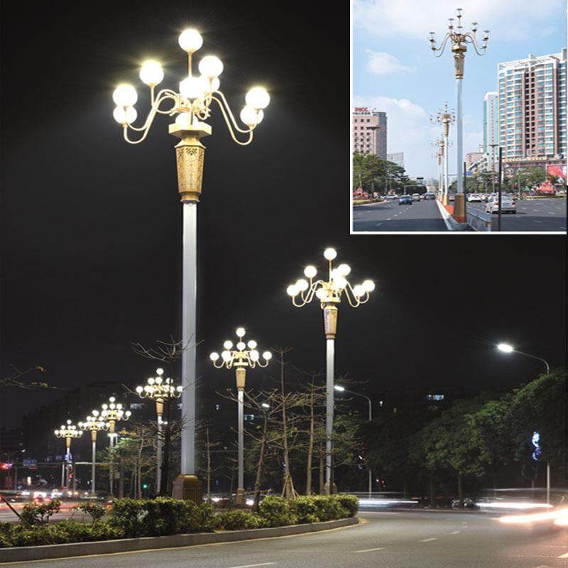 玉兰灯中华灯6米8/10/12米led道路景观灯广场高杆文旅灯LED高杆灯,淘宝优惠券,粉丝福利购,淘宝优惠卷
