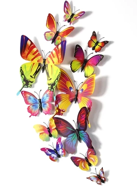 3d立体仿真磁性冰箱贴家居客厅少儿房间布置装饰双面胶粘墙贴