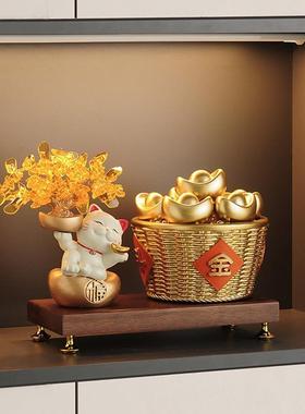新中式日进斗金摆件店铺开