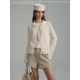 Le Grenat spring and summer women's crochet doll collar cardigan handmade lace sleeveless vest set two-piece