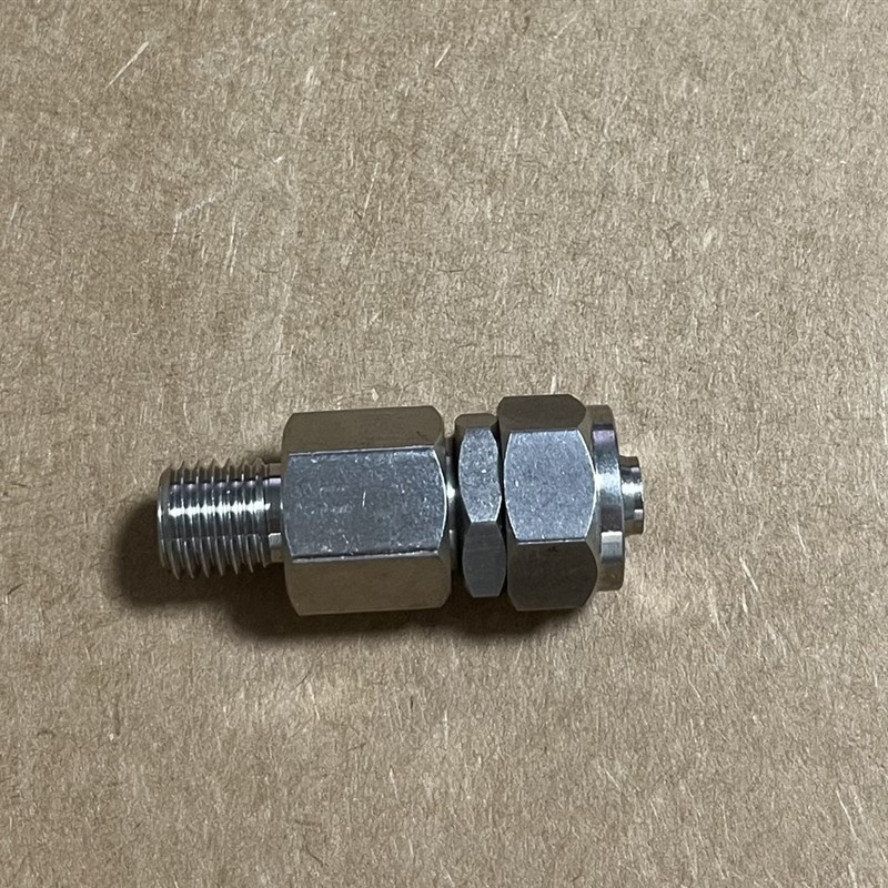 M12X1.5-12*8mm不锈钢快拧接A头外螺纹接内径8mm外径12mm pu软 - 图0