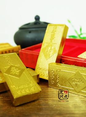 合金锭12整盒金砖金条家庭商店吸引财富和崇拜用品失踪的金饰