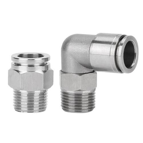 304不锈钢气管快速接头快插气动快接螺纹气嘴直通对接元件PC16-04 - 图3