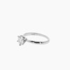 Simple six prong moissanite 925 silver wedding ring
