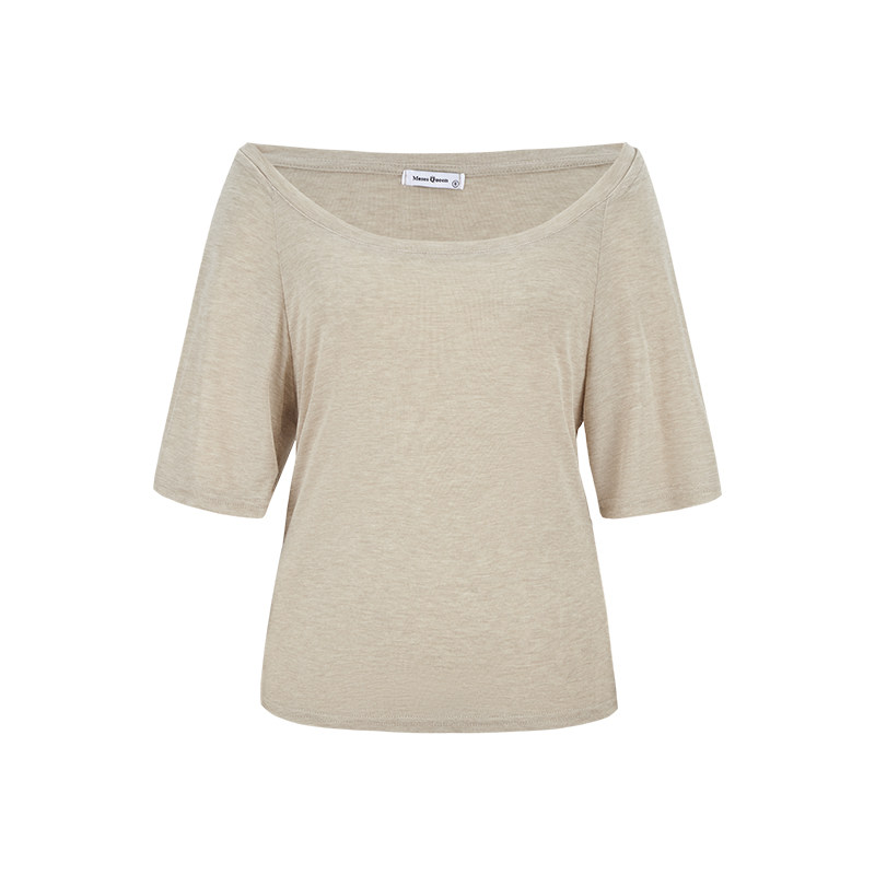 MosesQueen魔西女王大U领防晒罩衫短袖t恤女夏季抹胸吊带背心套装,淘宝优惠券,粉丝福利购,淘宝优惠卷