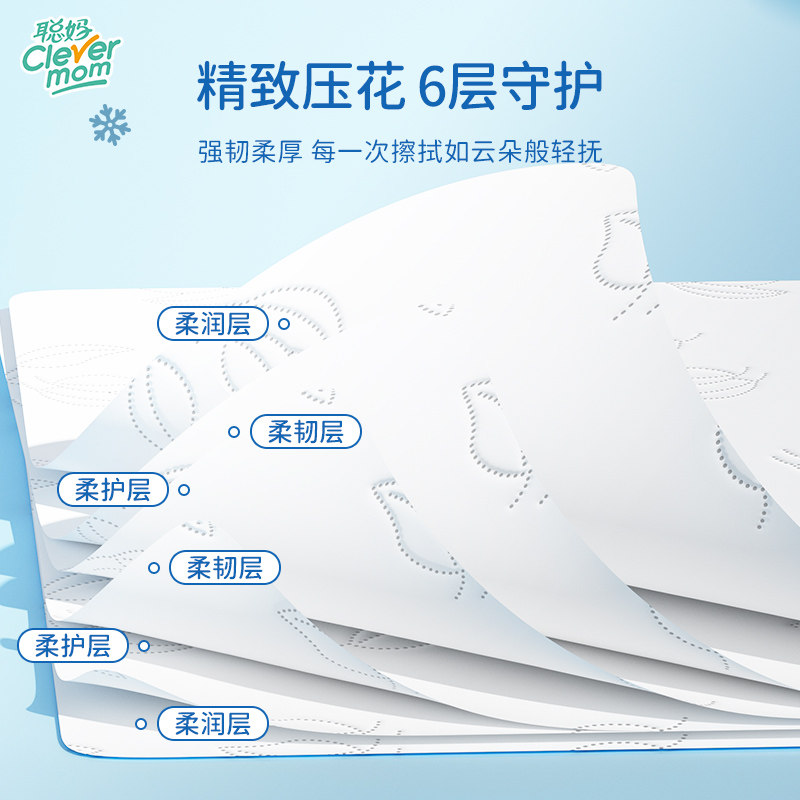 聪妈婴儿纸巾抽纸180张柔纸巾新生宝宝专用乳霜云柔巾保湿牛乳纸,淘宝优惠券,粉丝福利购,淘宝优惠卷