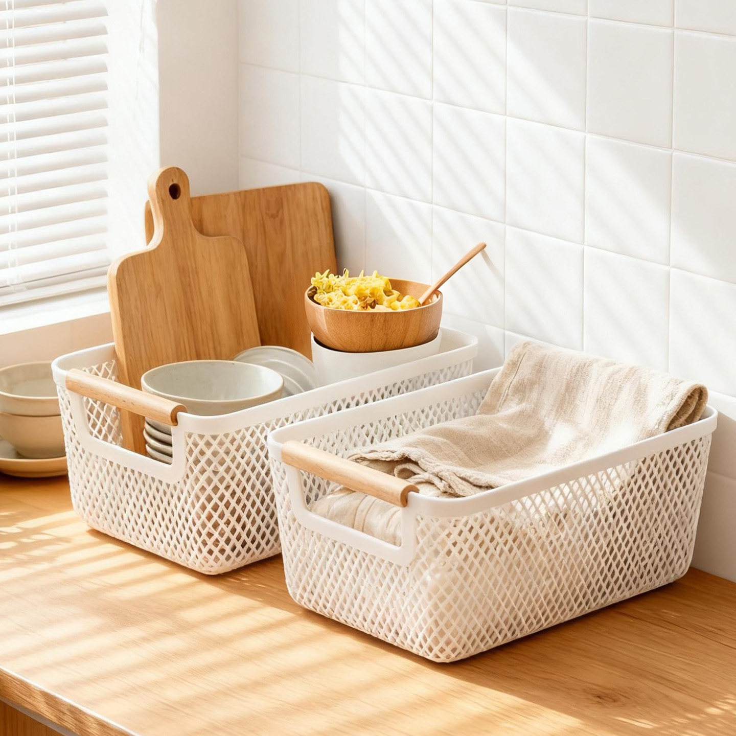 收纳篮大容量零食筐桌面整理分装篮多功能杂物置物篮子零食收纳筐,淘宝优惠券,粉丝福利购,淘宝优惠卷