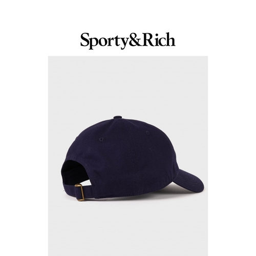 [春夏新品]Sporty&Rich 男女同款字母logo潮酷可调节棒球帽 - 图3