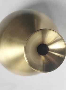 创意迷你黄铜花瓶摆件家用客厅插花瓶插花器书房金属家居摆件