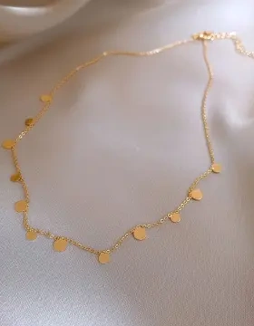 钛钢不锈钢美拉德虎眼石款项链不规则设计感锁骨链复古高级感项饰