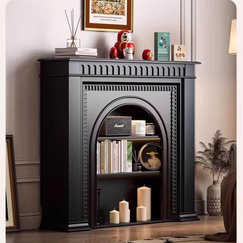 法式奶油风实木欧式拱形壁炉柜装饰柜美式客厅边入户壁炉玄关,淘宝优惠券,粉丝福利购,淘宝优惠卷