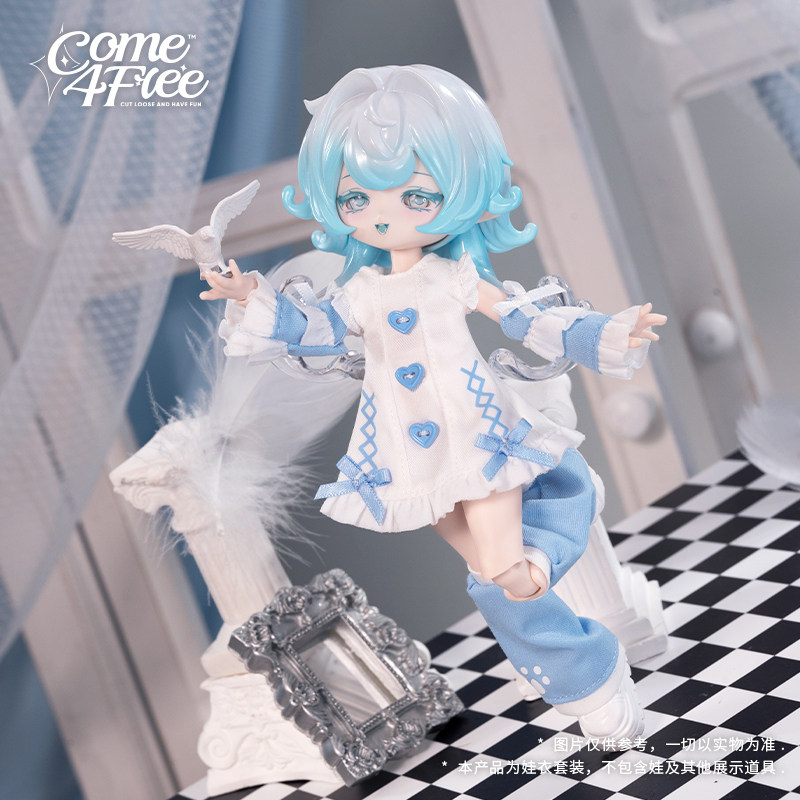 COME4FREE旗舰店童话系列【嘀嗒织梦机】12分BJD娃衣裙子套装,淘宝优惠券,粉丝福利购,淘宝优惠卷