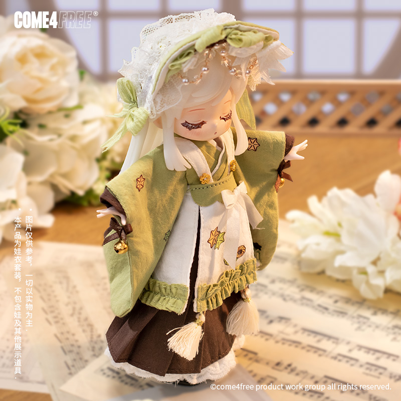 COME4FREE旗舰店.甜品系列.抹茶和果子娃衣12分OB11玩偶BJD裙衣 - 图1