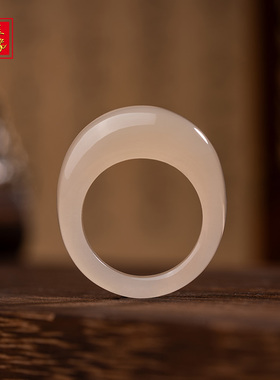 金玉良缘清水芙蓉色标高冰戒指