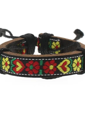 多款牛皮手链饰品流行首饰复古花边手工刺绣云南民族风景区时尚