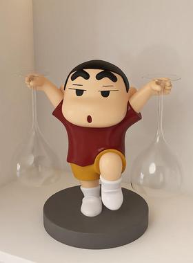 2024新款小新红酒架装饰摆件酒柜组合轻奢客厅餐边柜酒托杯架高档