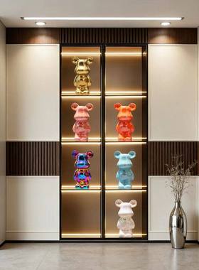 轻奢暴力熊酒柜鞋柜装饰摆件