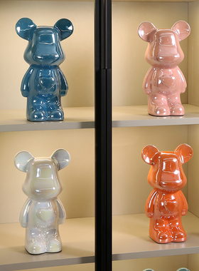 新款陶瓷小熊中大号爱心流体熊