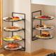 Kitchen dish storage rack on the wall bowl and plate tray tray foldable multi-layer side dish storage tool bowl and plate storage rack