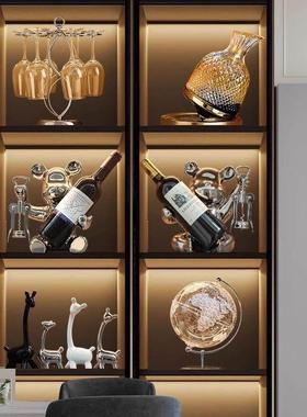 德国暴力熊红酒架摆件轻奢高档家居客厅创意艺术酒柜装饰品高级感