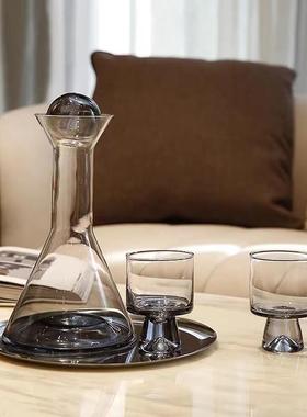 欧式轻奢玻璃红酒具醒酒器摆件客厅吧台餐桌酒柜家居高档软装饰品