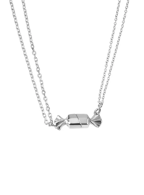 磁吸相吸黑头情侣款项链设计感男士饰品潮甜酷女生磁吸糖果吊坠