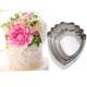 Peony flower cutting mold set fondant cake decoration peony petal shape stainless steel stamping baking cookie mold