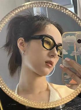 新品朋克复古猫眼墨镜男款