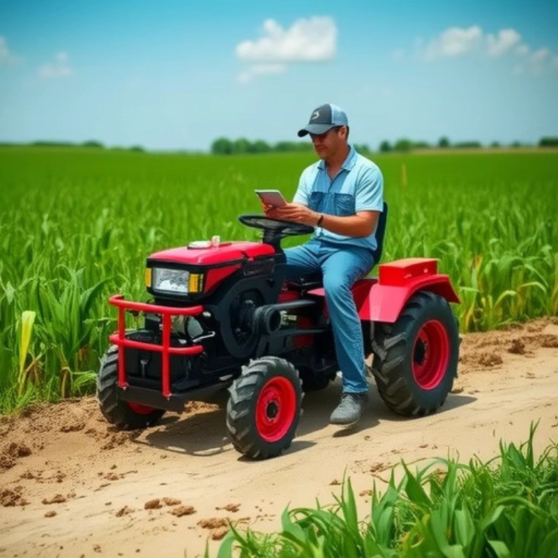 农用犁地微耕机 柴油耕田四驱翻土旋耕机 家用小型开沟挖沟机 - 图0